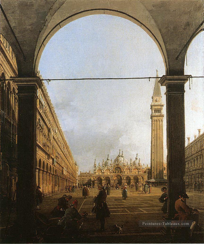 piazza san marco à l’est Canaletto Peintures à l'huile